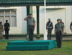 Upacara Bendera Tingkatkan Nasionalisme Prajurit Korem 042/Gapu