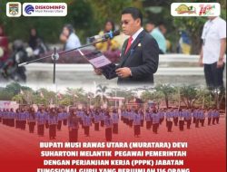 Bupati Muratara Melantik Pegawai PPPK Guru