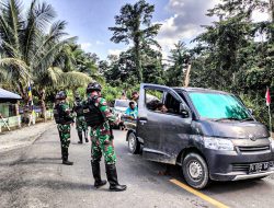 Tingkatkan Stabilitas Keamanan, Satgas Yonif 122/TS Pos Kalilapar Laksanakan Sweeping