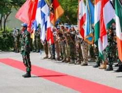 Satgas FHQSU XXVI-O1 Sukses Gelar Upacara International Day Of Peacekeepers 2023