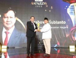 Hadiri detikcom Awards 2023, Menhan Prabowo Raih Penghargaan Kategori “Tokoh Peneguh Kedaulatan Negara”