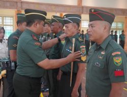 Danrem 042/Gapu Pimpin Upacara Korps Raport Kenaikan Pangkat 