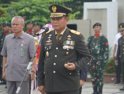 Danrem 042/Gapu Jadi Irup Pada Upacara Ziarah Nasional dalam Rangka HUT TNI Ke-78 