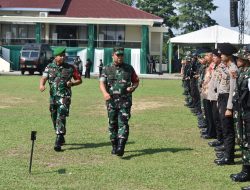 Danrem 042/Gapu Pimpin Apel Gelar Kesiapan Pasukan Pengamanan VVIP Kunjungan Wapres 