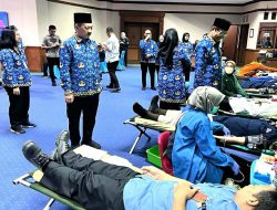 Donor Darah HUT Korpri ke-52, Berhasil Kumpulkan 2.726 Kantong Darah