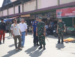 Danrem 042 Gapu Tinjau Giat Pembersihan Pasar yang Digelar Kodim 0415/Jambi 