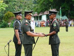 Pangdam Lantik 111 Bintara TNI AD di Rindam XVII/Cenderawasih