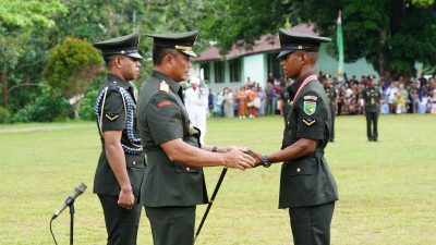 Pangdam Lantik 111 Bintara TNI AD di Rindam XVII/Cenderawasih