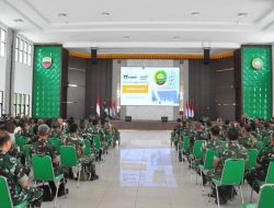 Prajurit dan PNS Jajaran Korem 031/WB Hadiri Sosialisasi PT ASABRI dan Bank Mandiri Taspen