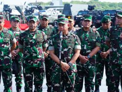 PEMILU 2024: Panglima TNI Saksikan Apel Gelar Pengamanan Pemilu 2024