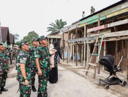 Pangdam I/BB Dampingi Kasad Tinjau Progres Pembangunan Rumdis Prajurit dan Rehab Kantor Koramil