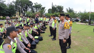 PEMILU 2024: Wakapolda Jambi Cek Kesiapan Personel Polres Muarojambi