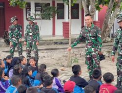 Tumbuhkan Disiplin Sejak Dini, Satgas TMMD-119 Kodim 0432/Basel Berikan Wasbang Kepada Siswa SD