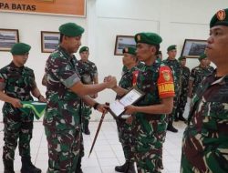 Dandim 0417/Kerinci Pimpin Korp Rapot Purna Tugas, Laporan Masuk Satuan dan Pemberian Penghargaan Babinsa Teladan