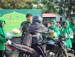 Bulan Suci Penuh Berkah, Yonif 142/KJ dan Persit KCK Cab. XXVIII Berbagi Kebaikan di Bulan Ramadhan