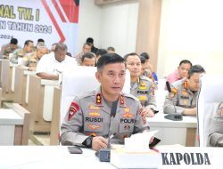 Kapolda Jambi Pimpin Pelaksanaan Acara Gelar Operasi Triwulan 1 Polda Jambi dan Jajaran 