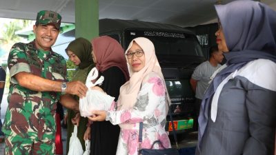 Lestarikan Tradisi Meugang, Ramadhan 1445 H Kodim 0104/Atim Bagikan Daging Kepada Prajurit dan Masyarakat Sekitar