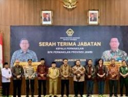 Hadiri Sertijab Kepala BPK Perwakilan Provinsi Jambi, Ketua DPRD Jambi: Tetap Bangun Koordinasi dan Komunikasi