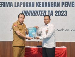 Pj Bupati Merangin Serahkan LKPD Unaudited 2023 ke BPK