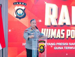 Wakapolda Jambi Hadiri dan Buka Rakernis Bidang Humas 