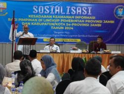 Diskominfo Provinsi Jambi Gelar Sosialisasi Kesadaran Keamanan Informasi Bagi Pimpinan