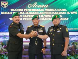 Kolonel Inf Paiman Resmi Jabat Kapendam II/Sriwijaya