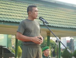 Brigjen TNI Rachmad Pimpin Apel Olahraga Bersama di Makorem 042/Gapu