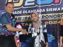 Menyala, SMAN 3 Ponorogo Nyaris Sikat Semua Cabor di O2SN 2024