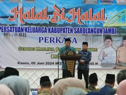 Gubernur Jambi H Al Haris Kompak  Bersama Wagub H Abdullah Sani Hadiri Halal BI Halal bersama PERKASA