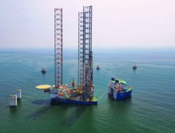 Jackup Rig Emerald Driller Pertamina Siap Beroperasi di Laut Jawa