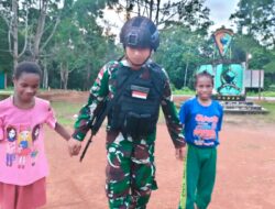 Pesan Menyentuh Ketua Adat Distrik Mandobo Kepada Anggota TNI Satgas Pamtas Statis RI-PNG Yonif 111/KB