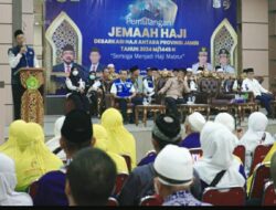 Pemprov Jambi  Sambut Kepulangan Jemaah Haji Kloter BTH 22 Jambi