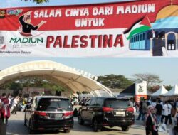 Aksi Damai Ribuan Massa, Viva Palestina Menggema di Madiun Raya