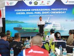 Menteri ESDM Resmikan Operasional Prototipe Kapal Dual Fuel Milik Pertamina Hulu Mahakam