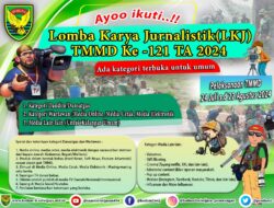 Ayoo..Ikut, Lomba Karya Jurnalistik (LKJ) TMMD Ke-121, Ada Kategori Terbuka untuk Umum