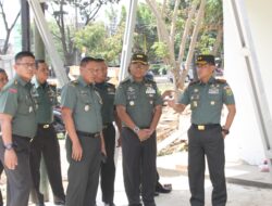 Pangdam II/Sriwijaya Tinjau Pembangunan Perumahan Kodim 0418/Palembang