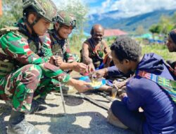 Satgas Yonif 509 Kostrad Gelar Giat Sosial Bersama Masyarakat Intan Jaya