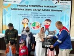 Dukung Penurunan Stunting, Pertamina Sumbagsel Perkuat Program Kesehatan di Sumbagsel