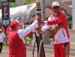 PON XXI/2024: Kirab Obor PON Aceh-Sumut XXI 2024 Disambut Meriah di Nagan Raya