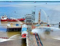 Beginilah Kondisi  Simulasi Latihan Gabungan PHR Atasi Kondisi Darurat di Pelabuhan Dumai