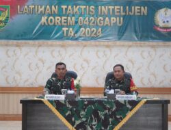 Brigjen TNI Rachmat Beri Pengarahan Pada Lattis Intelijen Korem 042/Gapu TA. 2024