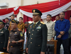 Kasdam II/Sriwijaya Hadiri Rapat Paripurna Istimewa DPRD Kab. Banyuasin