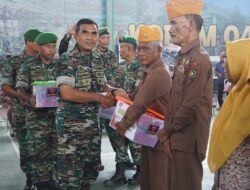 Jelang HUT Ke-79 TNI, Korem 042/Gapu Gelar Bakti Sosial dan Bakti Kesehatan 