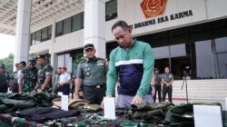 Panglima TNI Tinjau Gelar Bekal Kaporlap dan Kapsatlap Satgas Opsdagri Tahun 2025