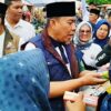 Emak-emak dan Pedagang Pasar Talang Banjar Dukung Cawako-Cawawako Jambi H Abdul Rahman-H Andi Muhammad Guntur