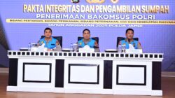 Polda Jambi Laksanakan Pakta Integritas dan Pengambilan Sumpah Penerimaan Bakomsus Polri