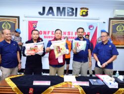 Ditresnarkoba Polda Jambi Gelar Konferensi Pers Pengungkapan Kasus Narkoba Jenis Sabu