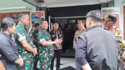 Danrem 042/Gapu dan Kapolda Jambi Lakukan Pengecekan Kondisi Keamanan Pleno PPK se Kota Sungai Penuh