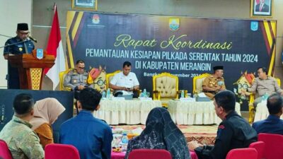 Pj Bupati Merangin Damping Pjs Gubernur Jambi Pimpin Rakor Kesiapan Pilkada Serentak 2024