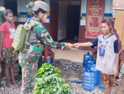 Warga Muara Sambut Gembira Rosita Marinir Habema